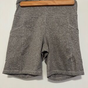 Zobha Heather Gray Women's Bike Shorts